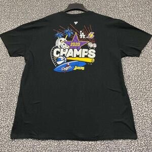 Los Angeles Lakers Shirt Men Extra Large Fanatics Short Sleeve Xl